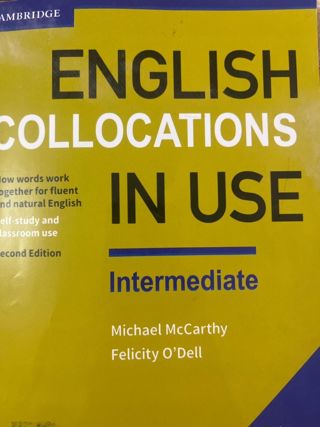 کتاب English collocations|کتاب و مجله آموزشی|اصفهان, خلجا|دیوار