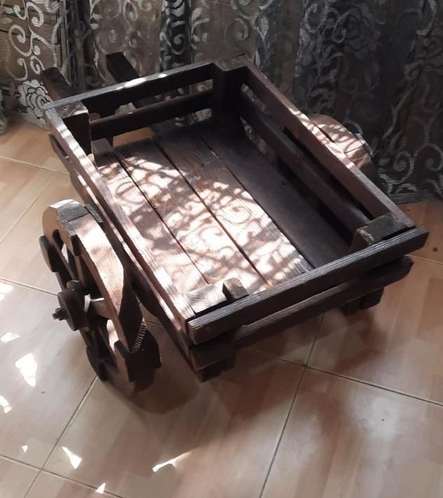 دکوری جا گلدانی گاری استند گل پینترسی|مجسمه، تندیس، ماکت|کرج, شهرک بنفشه|دیوار