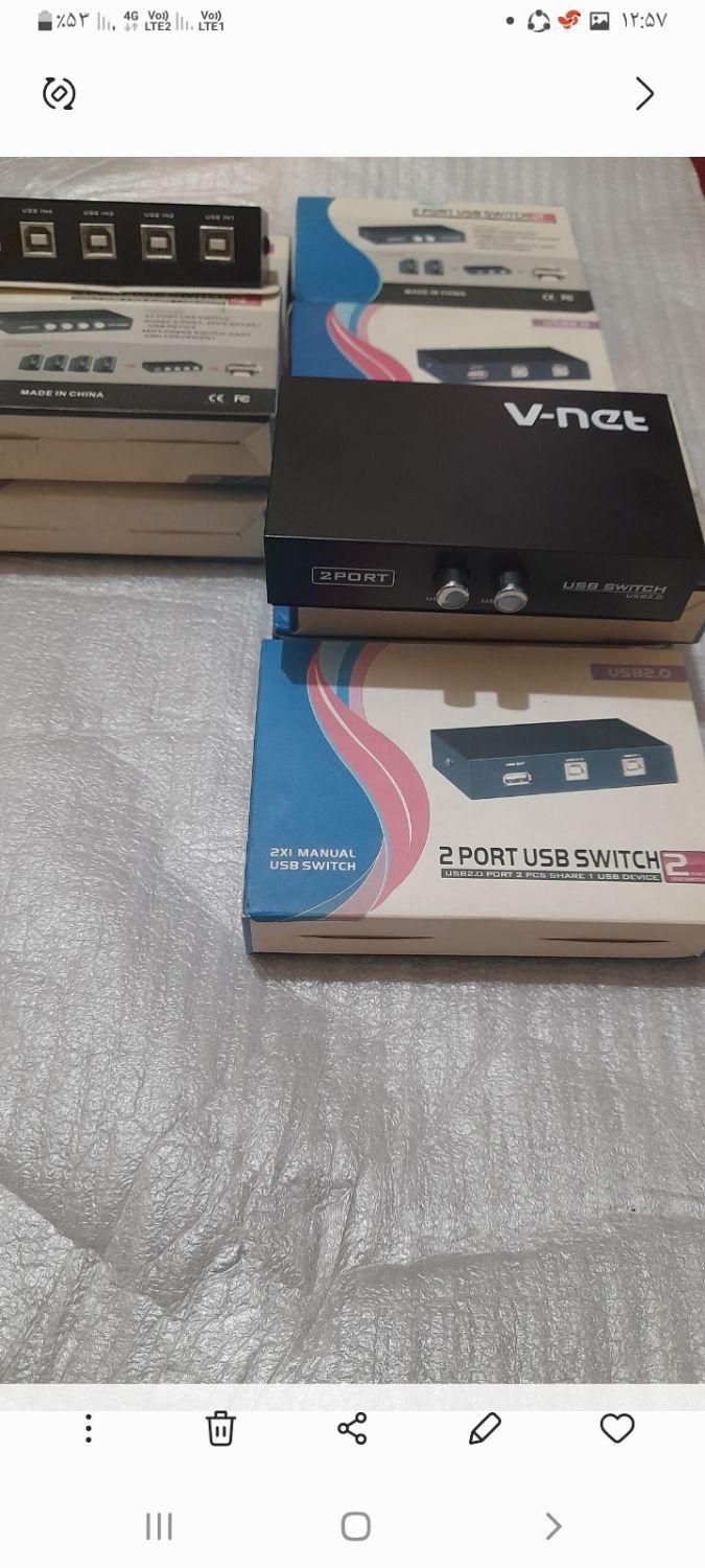 سوئیچ USB ۲و۴ پورت|قطعات و لوازم جانبی رایانه|تهران, اوقاف|دیوار