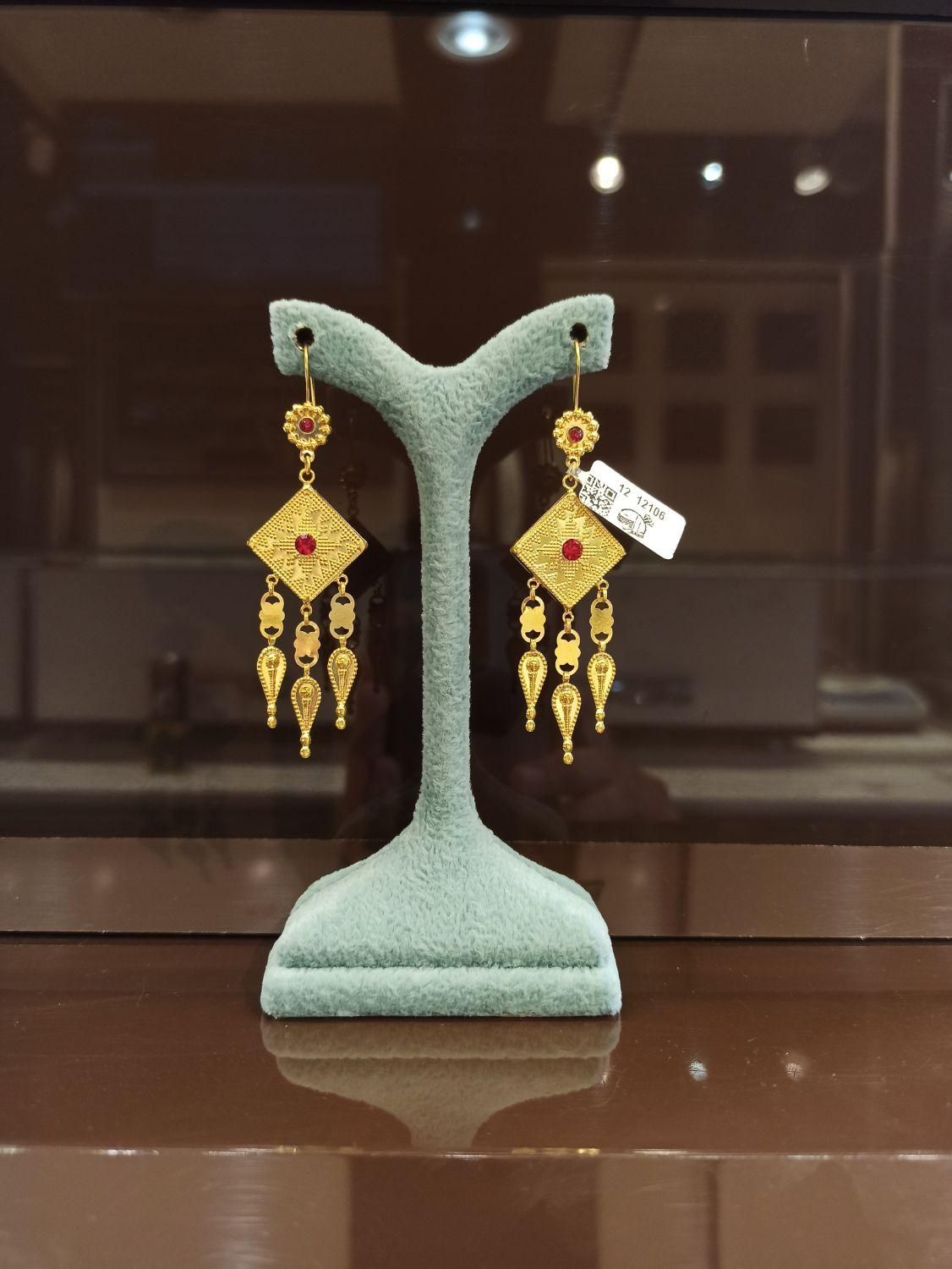 گوشواره آویز مرتشع|جواهرات|بندرعباس, |دیوار