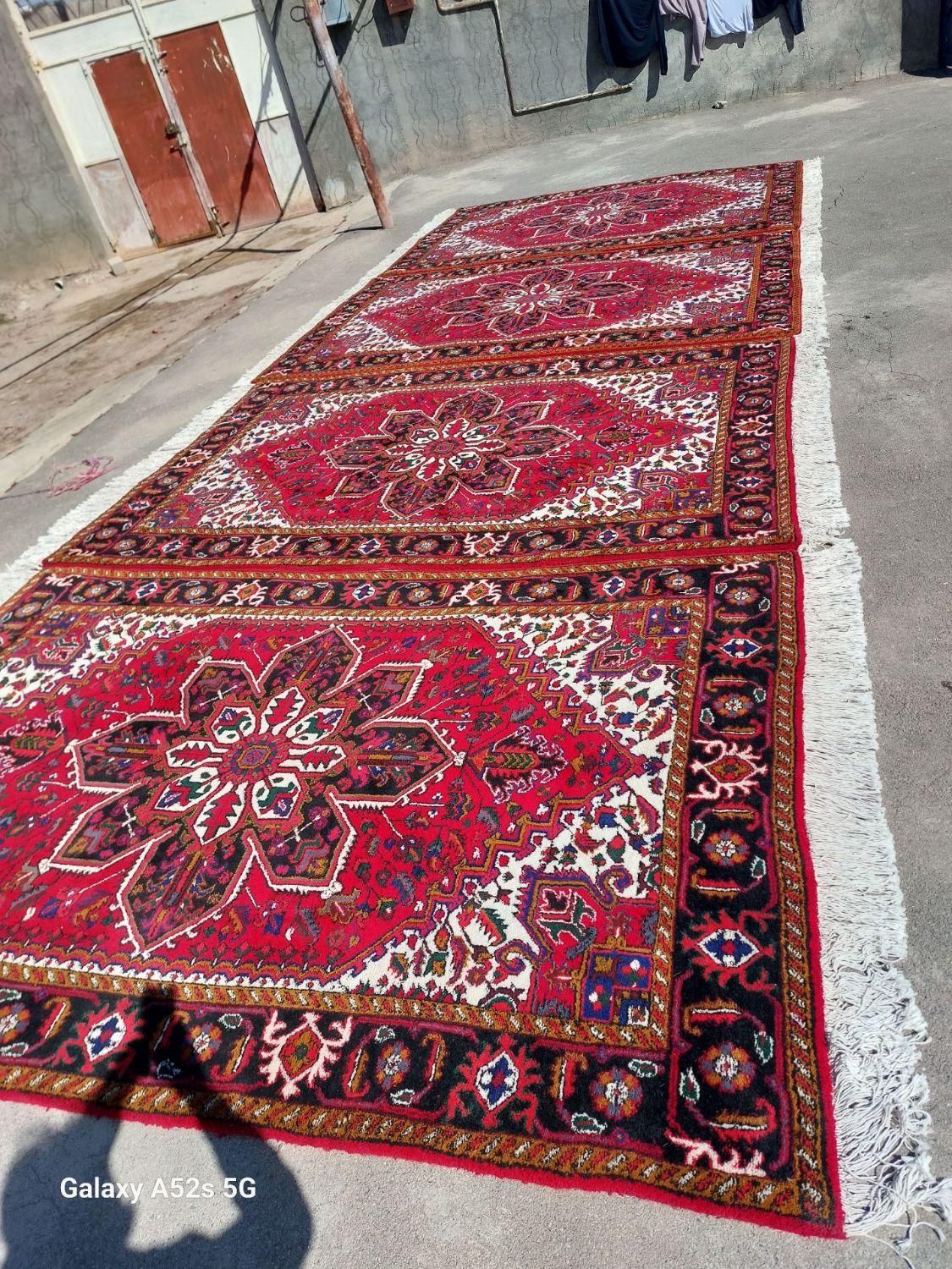 دوجفت فرش شش متری نقشه تاجری هریس|فرش|تبریز, |دیوار