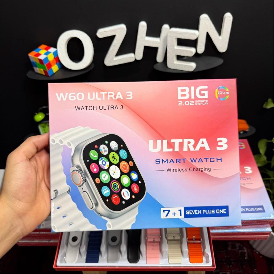 ساعت هوشمند W60 ULTRA3 (هفت بند+ ارسال رایگان)|ساعت|قم, میرزائیه|دیوار