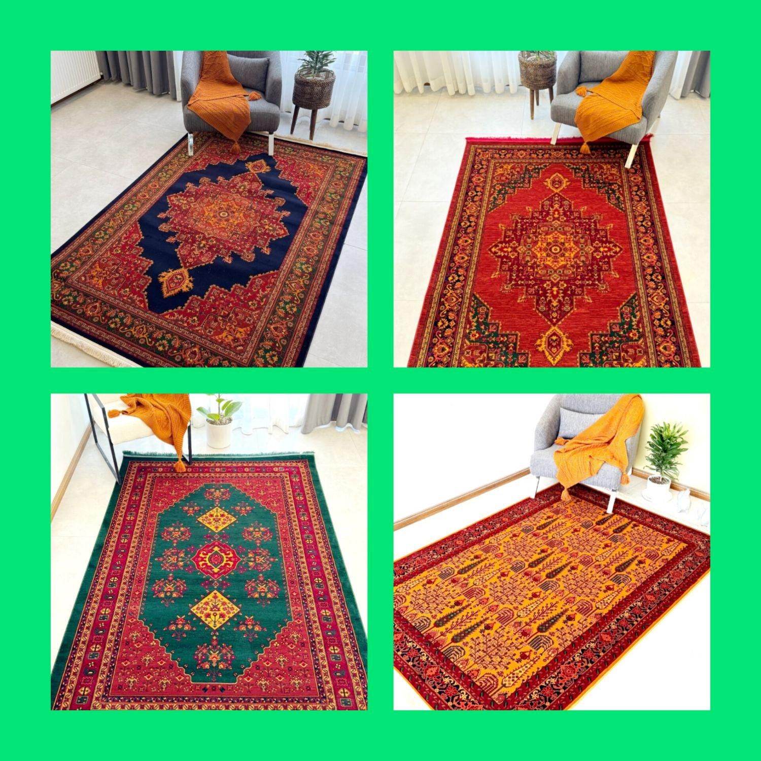 فرش های عشایری درطرحهای مختلف ۶و۹و۱۲ متری وقالیچه|فرش|قم, باجک دو|دیوار