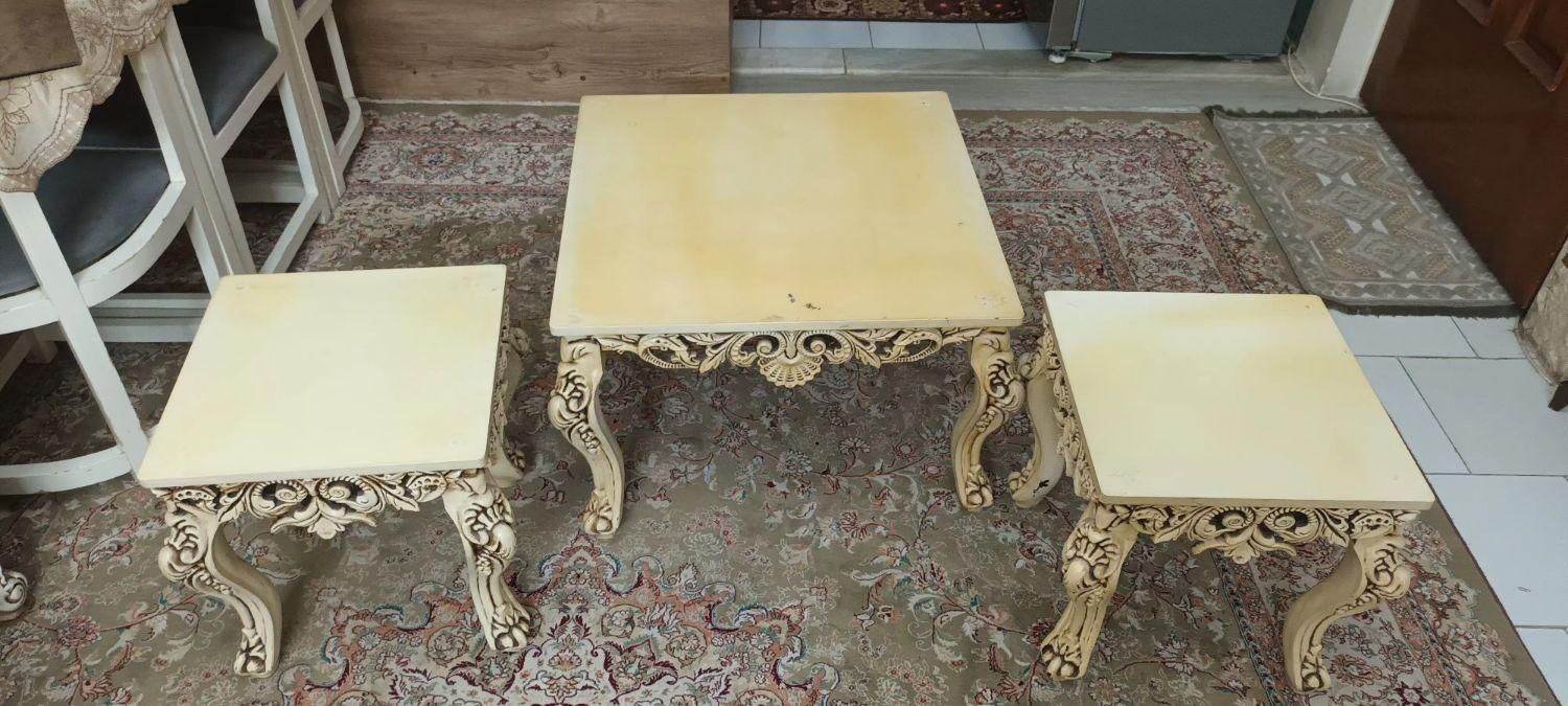 میز با دو عدد عسلی سالم|مبلمان خانگی و میز عسلی|تهران, شهید اسدی|دیوار