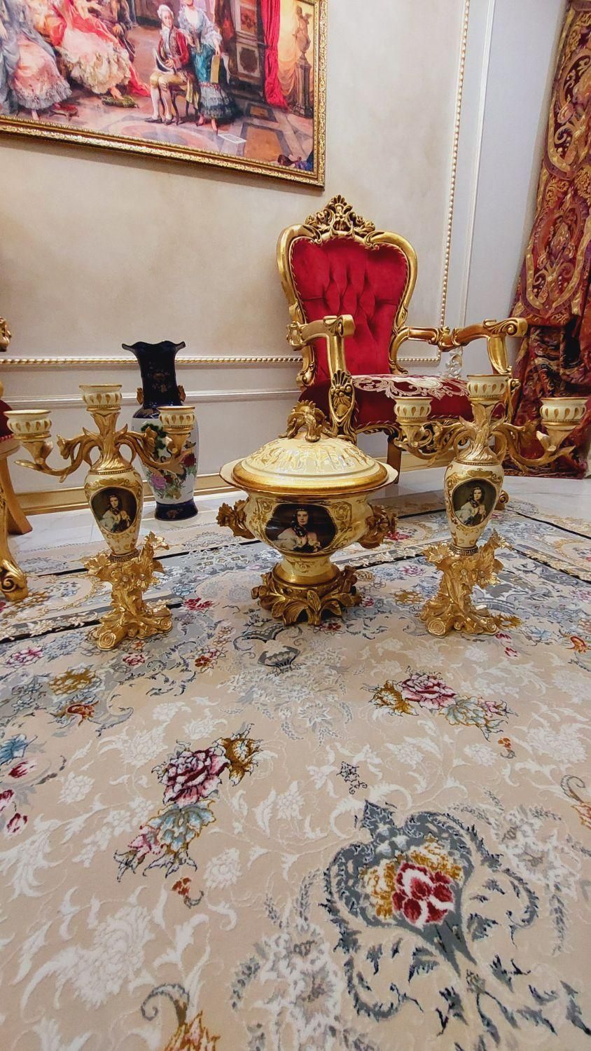 ست رو کنسولی شمعدان و گلدان کاپ وارداتی|صنایع دستی و سایر لوازم تزئینی|ماهدشت, |دیوار