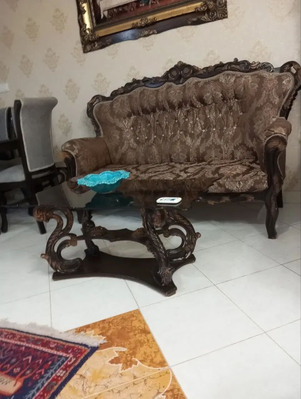 مبل استیل 7نفره|مبلمان خانگی و میز عسلی|کرج, ساسانی (قلمستان)|دیوار