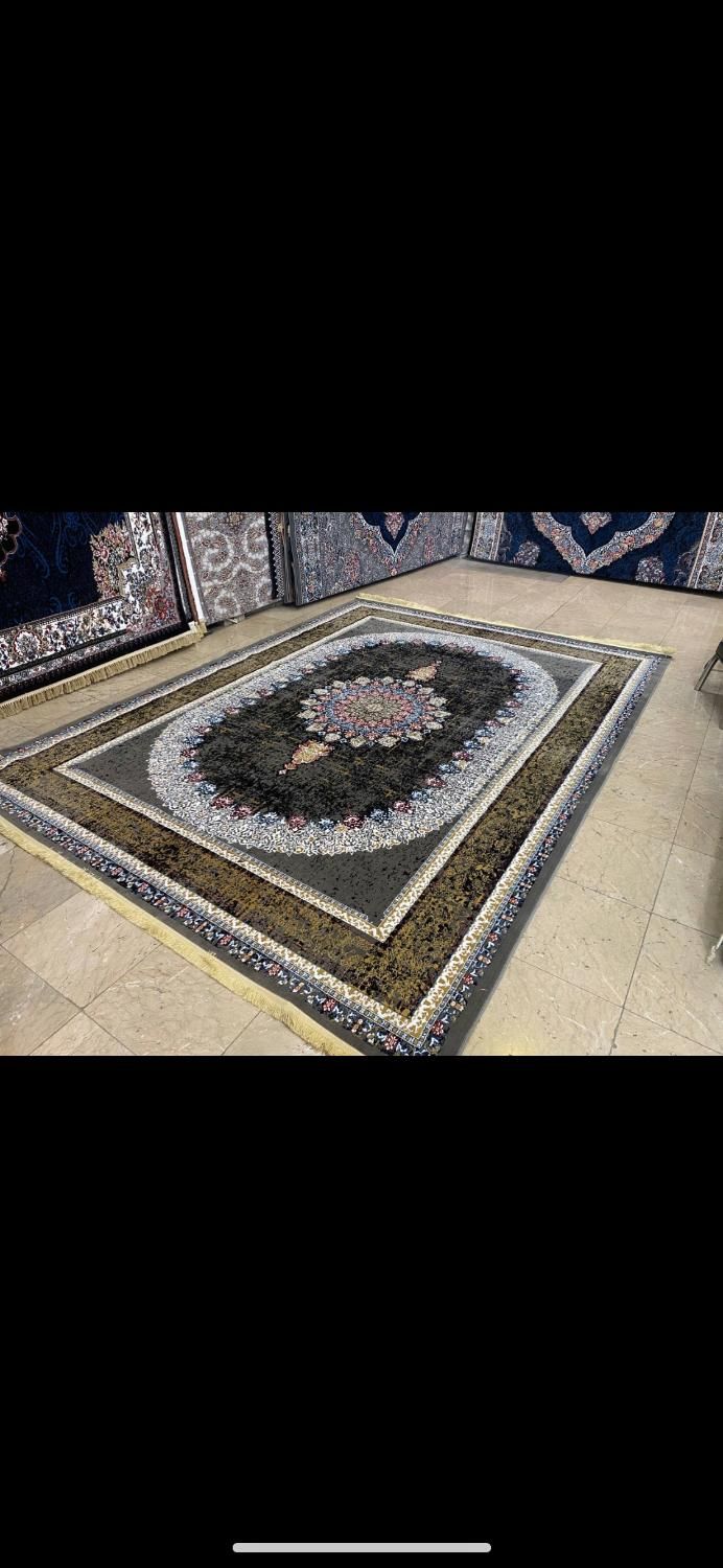 فرش ممتاز طلایی مشهد اکبند و‌نو|فرش|اردکان, |دیوار