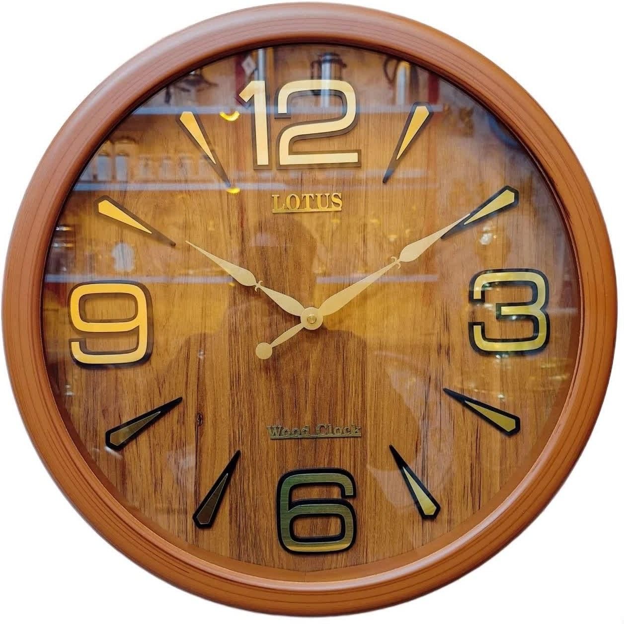 ساعت دیواری لوتوس 45 سانت چوب تایوان|ساعت دیواری و تزئینی|اراک, |دیوار