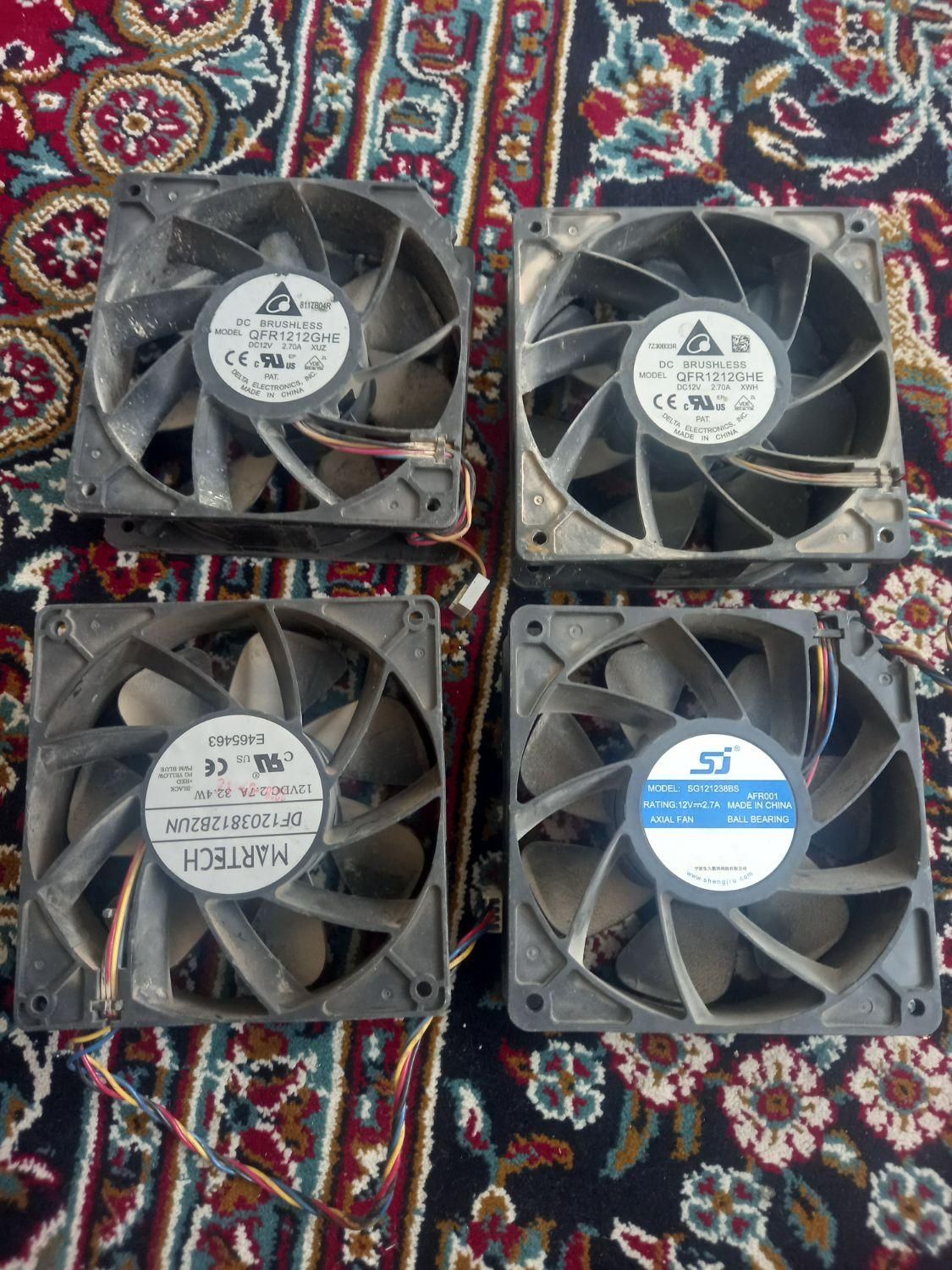 فن ماینر وهواکش ۱۲در۱۲(۱۲ولت)|قطعات و لوازم جانبی رایانه|همدان, |دیوار