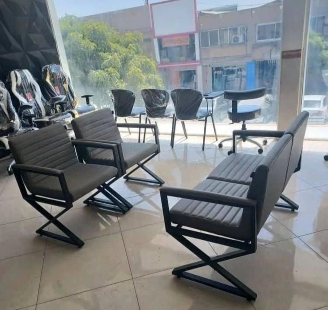 مبلمان پایه ایکس/میز مدیریت/صندلی ،کتابخانه|دفتر کار|بندر گناوه, |دیوار