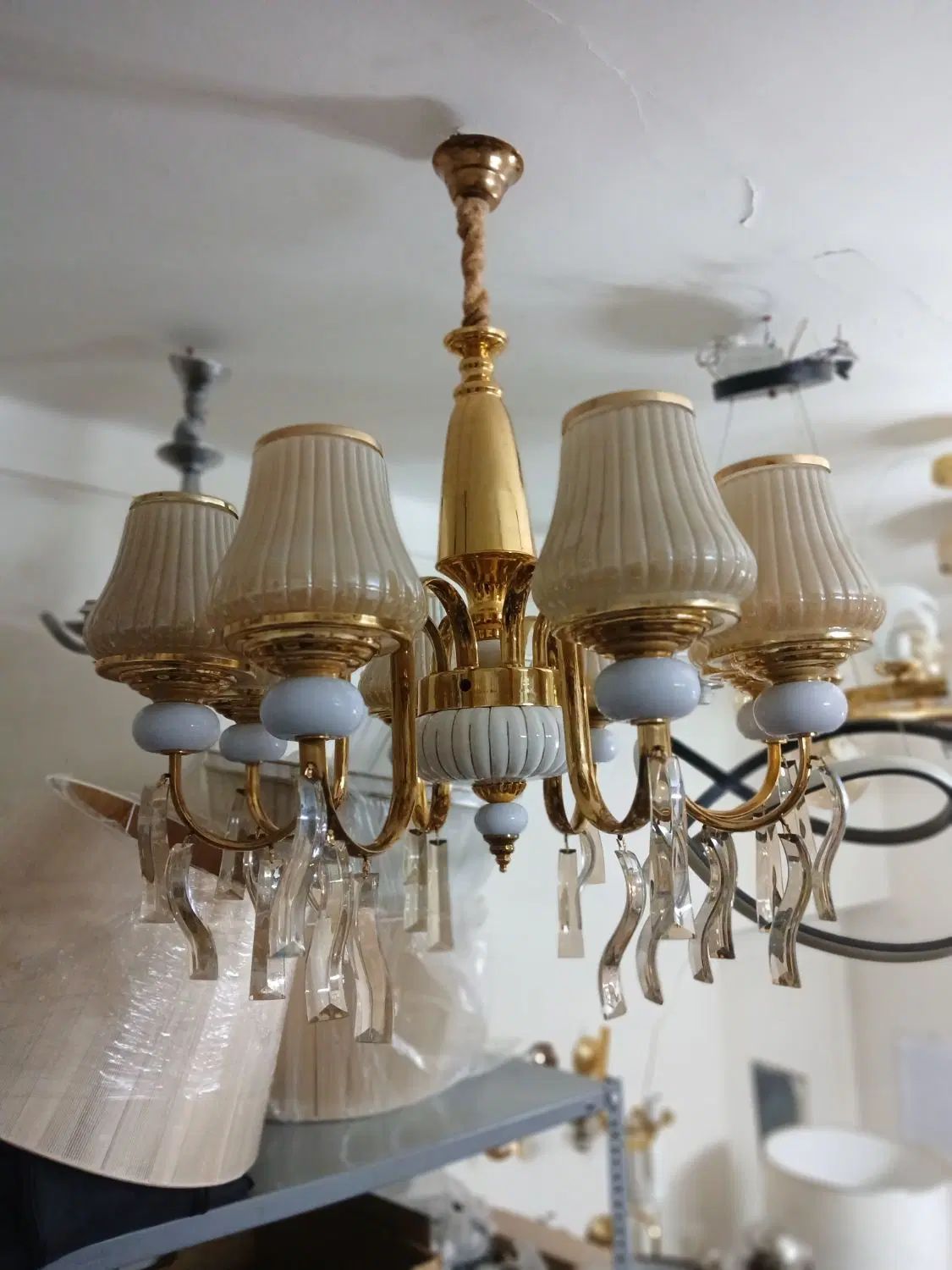 لوستر لهستانی مدل فرشته محصول لوستر کلاسیک آیلین|لوستر و چراغ آویز|تهران, امام زاده حسن|دیوار