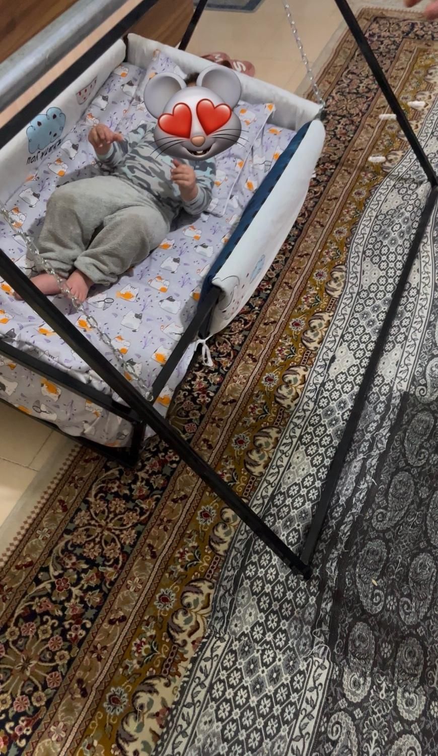 گهواره نانو فلزی نوزادی تا بزرگ سالی|تخت و صندلی بچه|مشکین‌دشت, |دیوار