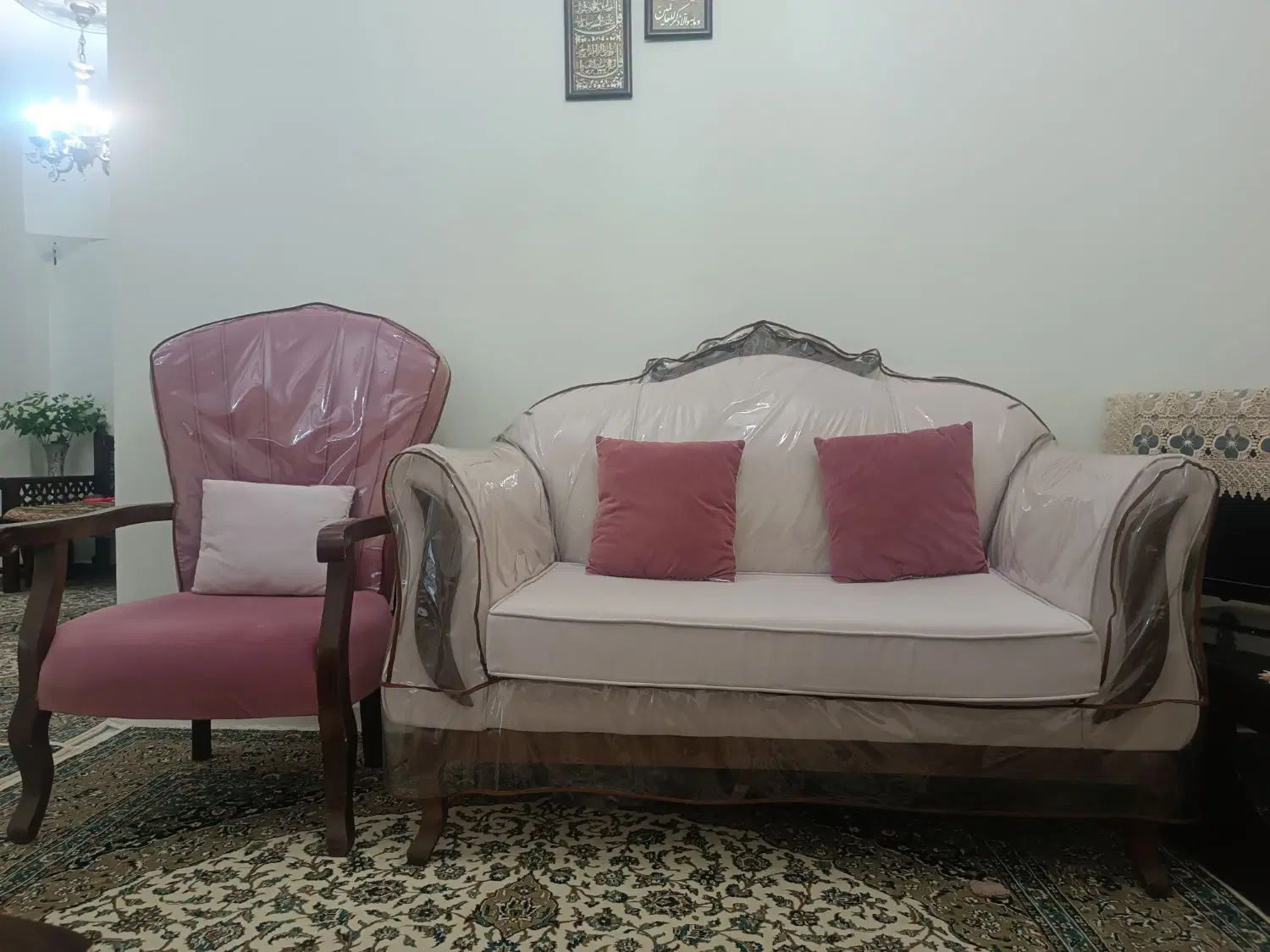 مبل 7نفره  کلاسیک طرح فرانسوی روکش ترک 55 ملیون|مبلمان خانگی و میز عسلی|تهران, خانی‌آباد|دیوار