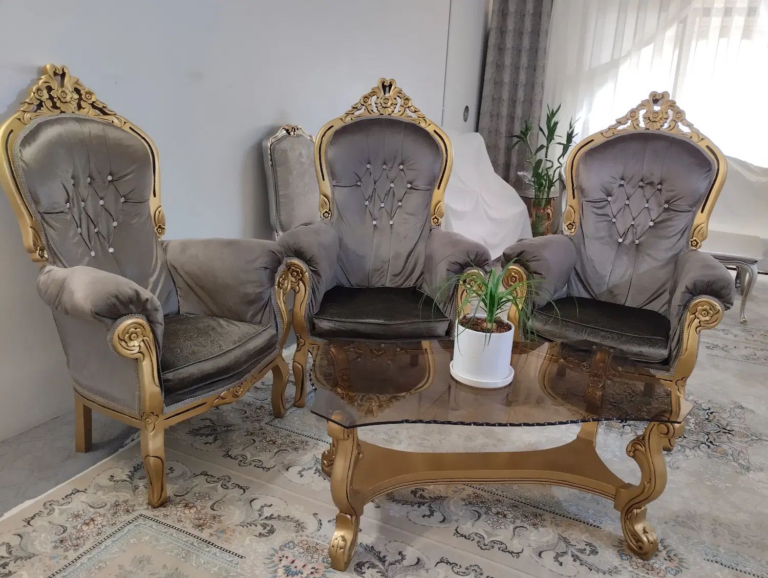 مبل نه نفره استیل|مبلمان خانگی و میز عسلی|مشهد, شهید مطهری|دیوار