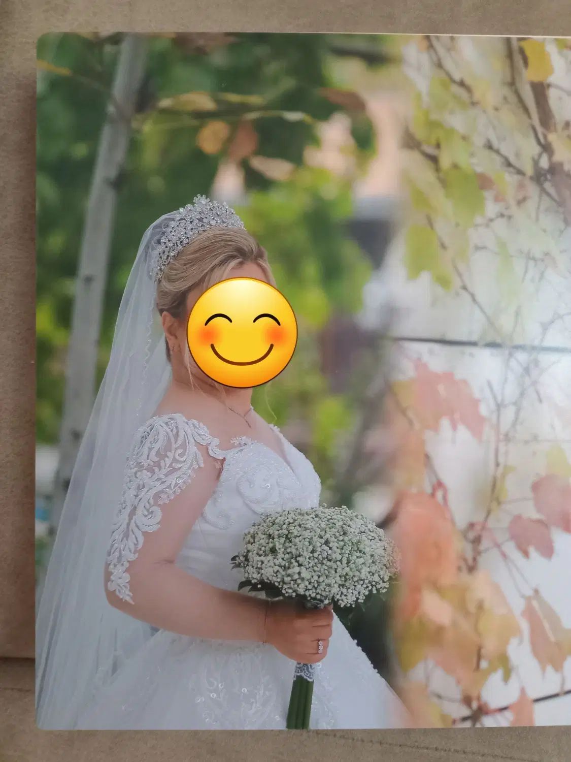 لباس عروس شیک و تمیز + تور و تاج|لباس|تهران, دکتر هوشیار|دیوار