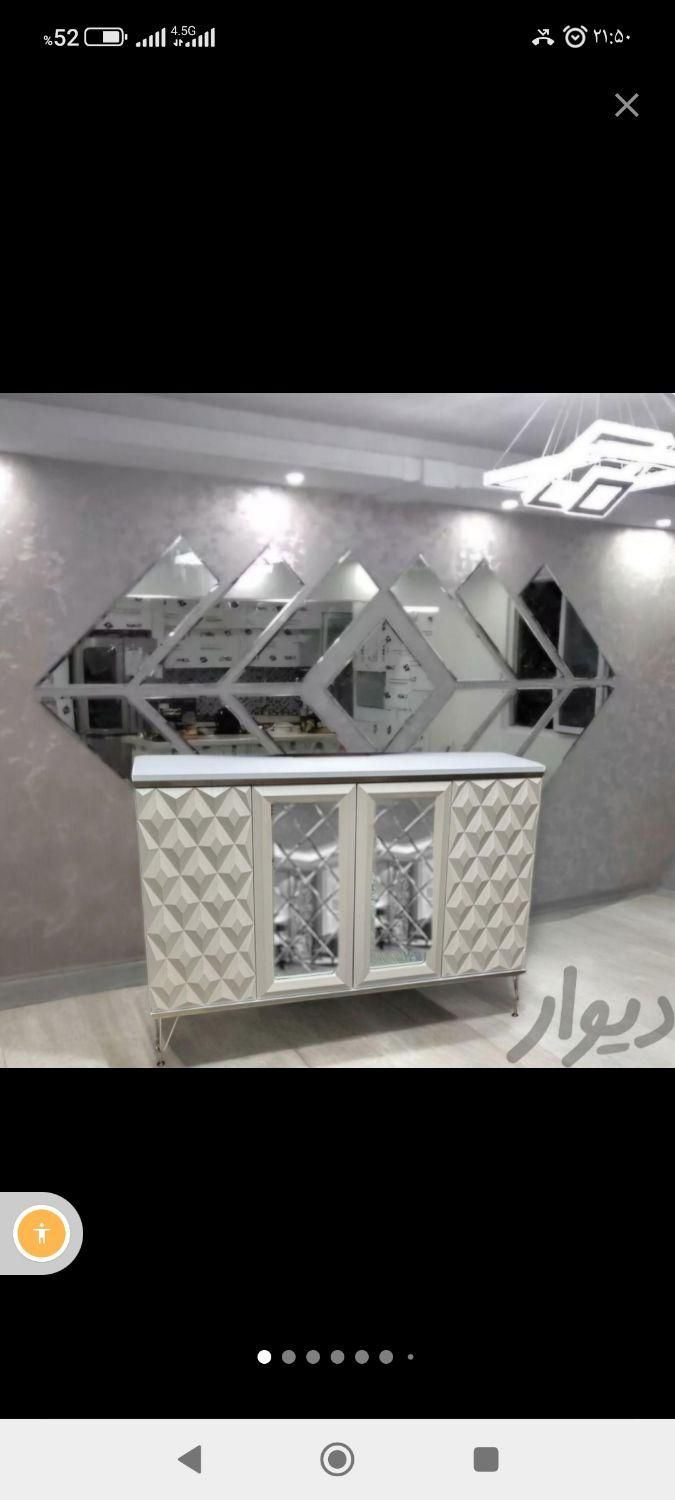 آینه کنسول پاپیونی 120|بوفه، ویترین، کنسول|محمدیه-قزوین, |دیوار