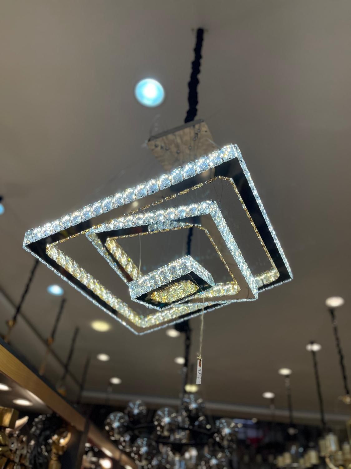 لوستر اس ام دی کریستالی کنترل دار عمده و تک|لوستر و چراغ آویز|مشهد, توس (بلوار توس)|دیوار