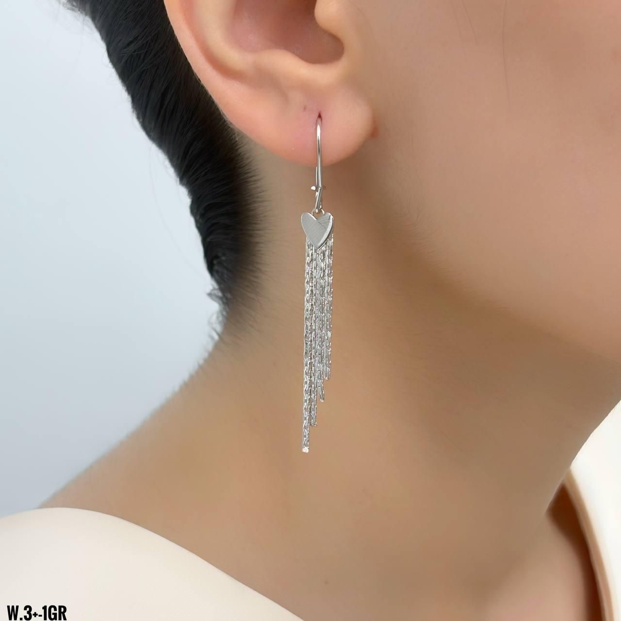 گوشواره نقره ایتالیا لب دریا آویزیsilver990رضازاده|بدلیجات|تبریز, |دیوار