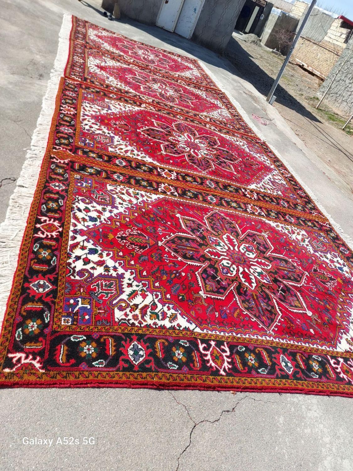 دوجفت فرش شش متری نقشه تاجری هریس|فرش|تبریز, |دیوار