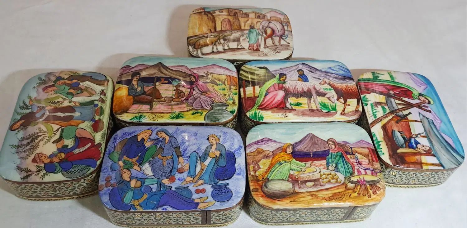 جعبه خاتم کاری|صنایع دستی و سایر لوازم تزئینی|تهران, شهرک گلها (تهرانسر)|دیوار