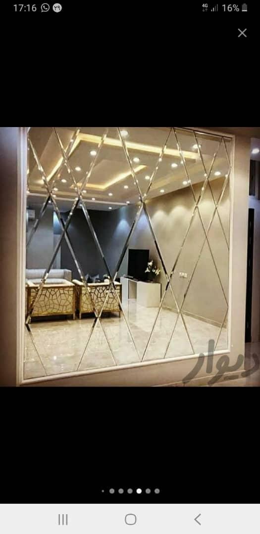 آینه کاری آینه دکوراتیو بک لایت آینه دفرمه منحنی|آینه|رشت, توشیبا|دیوار