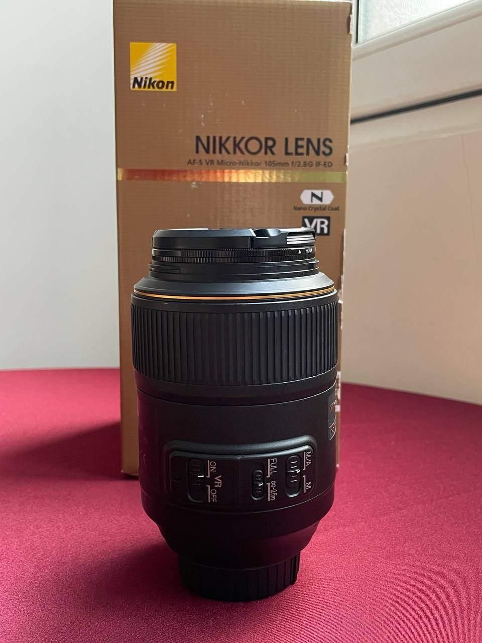لنز ماکرو  macro nikon 105mm 2.8 vr|دوربین عکاسی و فیلم‌برداری|تهران, امیرآباد|دیوار