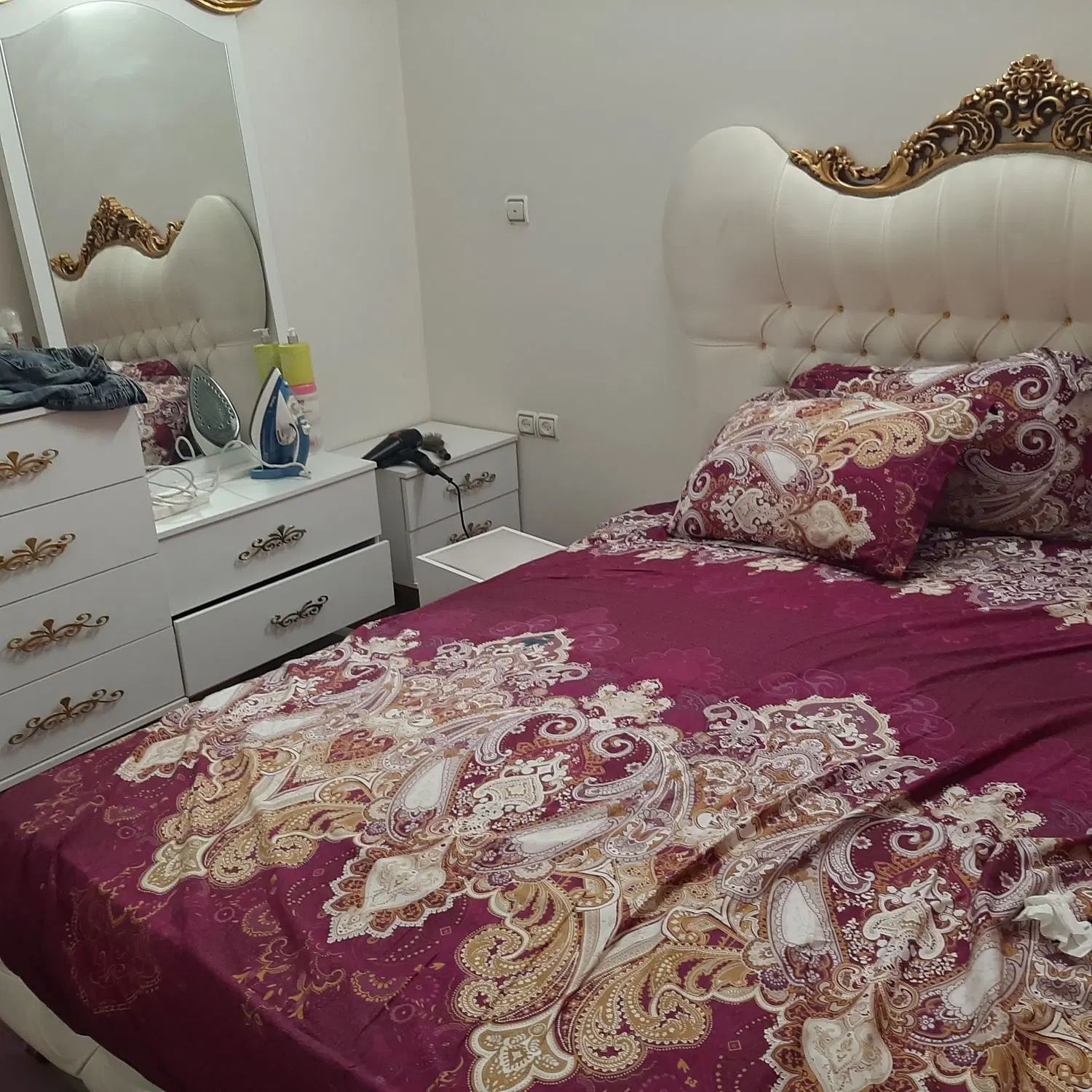 تخت دونفره اصلا استفاده نشده سالم سالم|تخت و سرویس خواب|تهران, صد دستگاه|دیوار