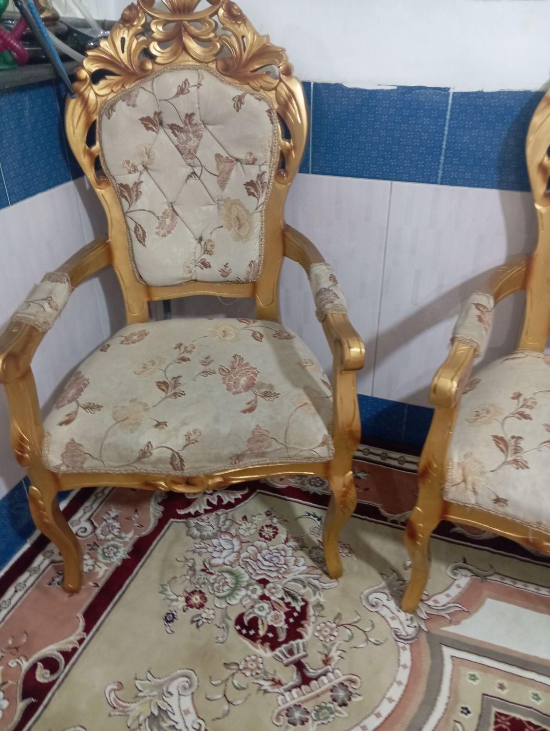 مبل نیمه سلطنتی|مبلمان خانگی و میز عسلی|محمدیه-قزوین, |دیوار