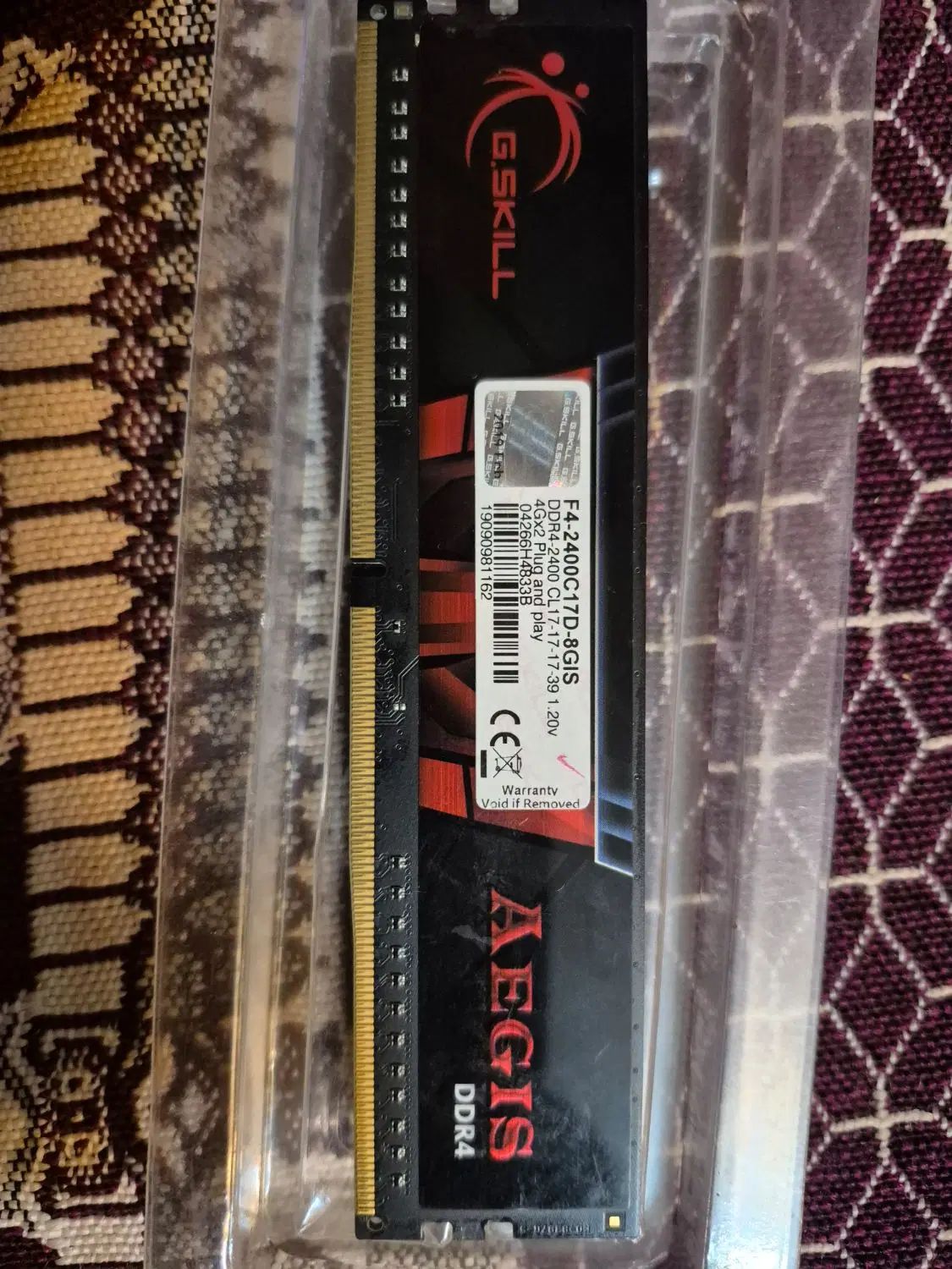 رم ۴ گیگ ddr4 2400|قطعات و لوازم جانبی رایانه|اصفهان, رزمندگان|دیوار