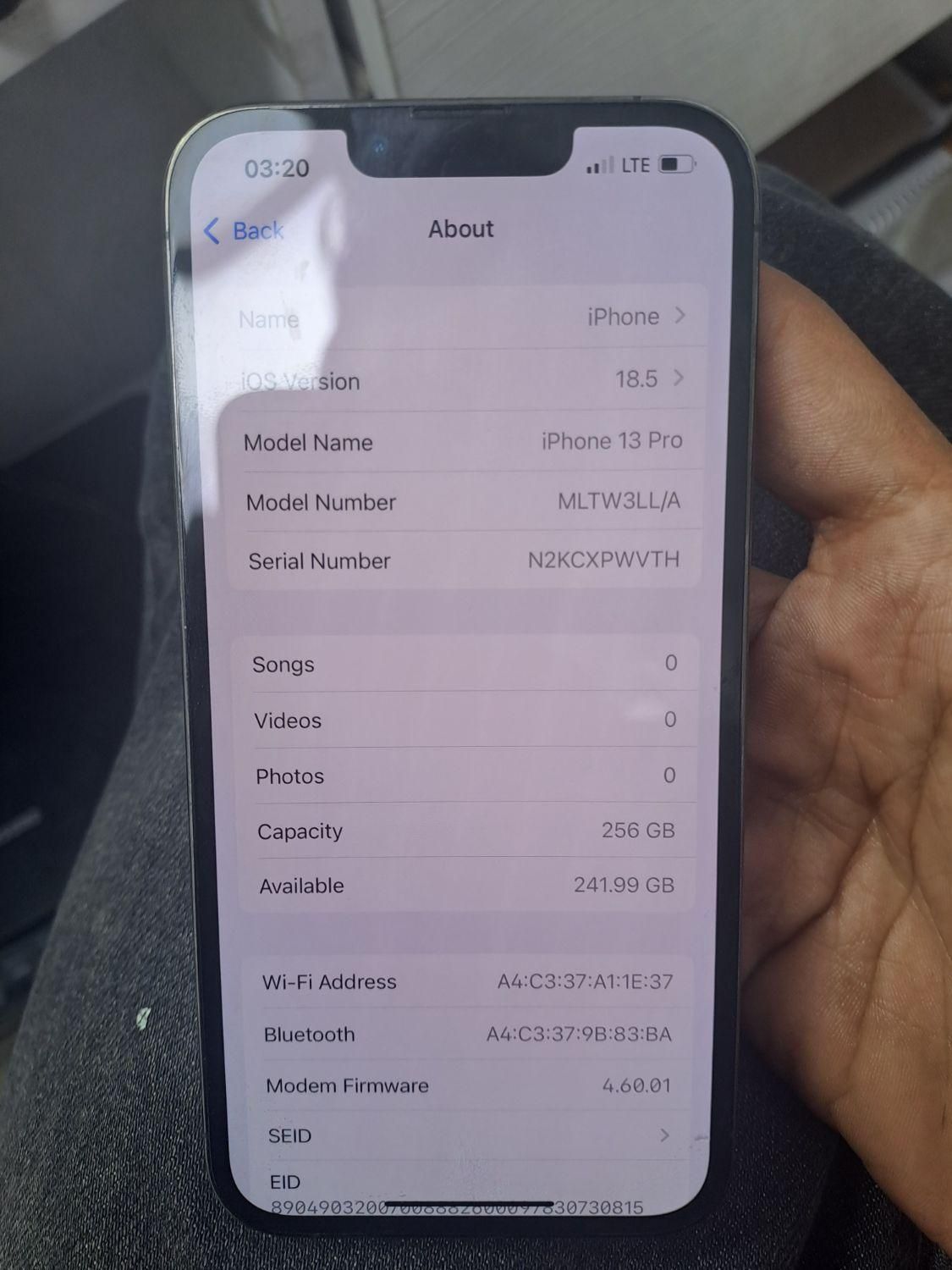 اپل iPhone 13 Pro با حافظهٔ ۲۵۶ گیگابایت|موبایل|تهران, امامزاده حسن(ع)|دیوار