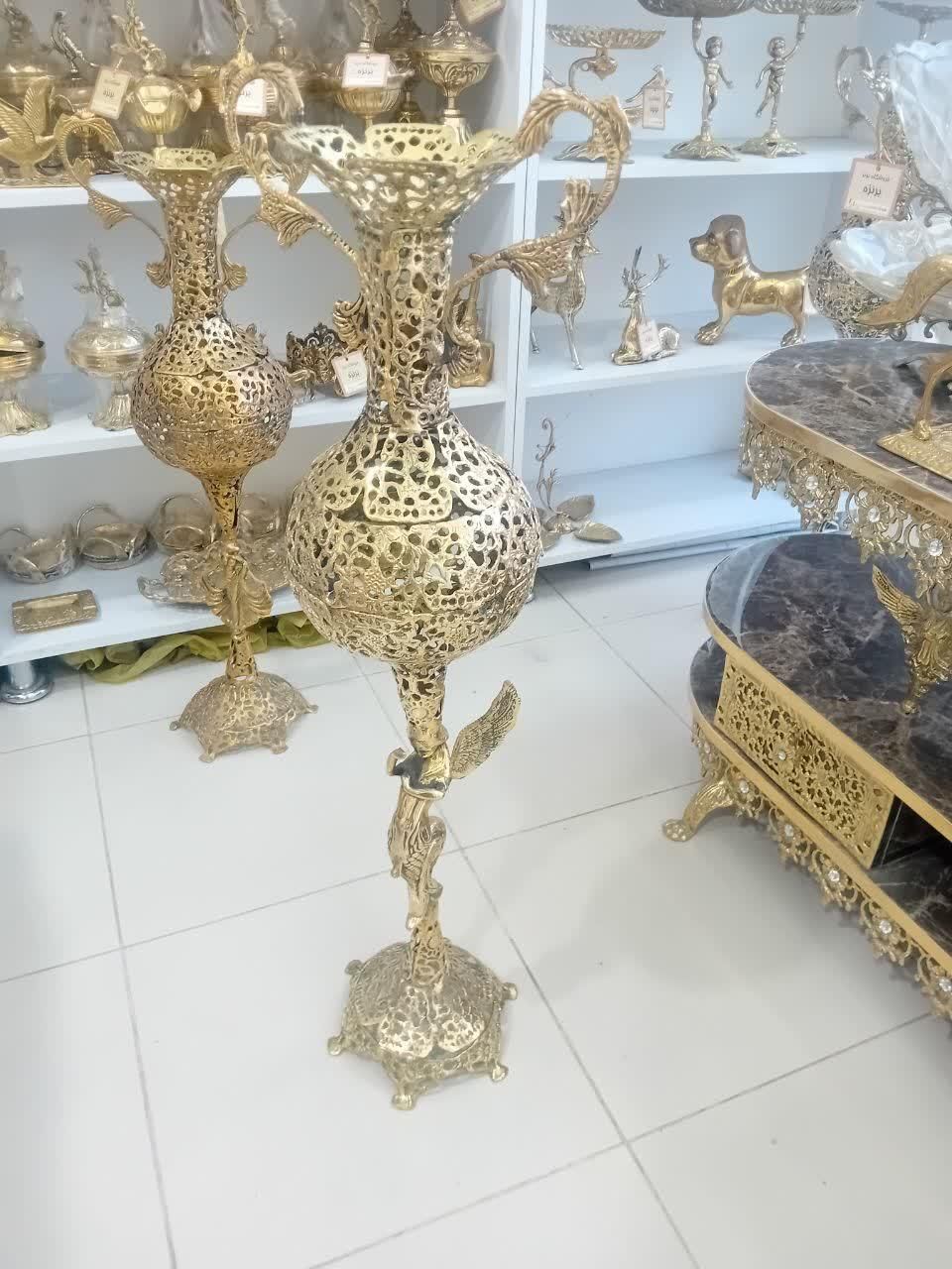گلدان برنز گلدون برنزی دکوری بر|صنایع دستی و سایر لوازم تزئینی|قم, چهل درخت‎|دیوار