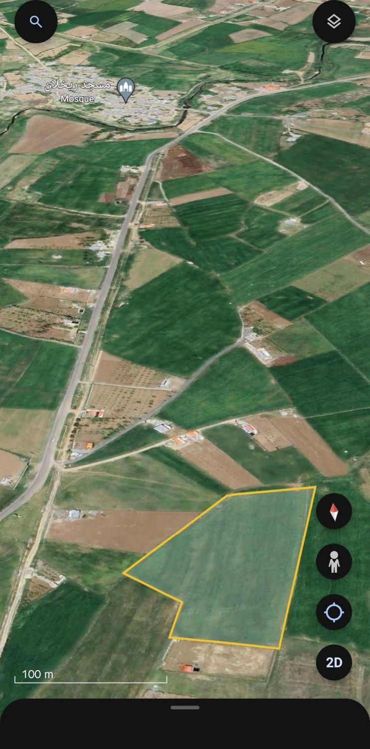 ۱۱۰۰۰متر زمین کشاورزی بین روستای ریخلان و کال صفلی|فروش دفتر صنعتی، کشاورزی، تجاری|مریوان, |دیوار