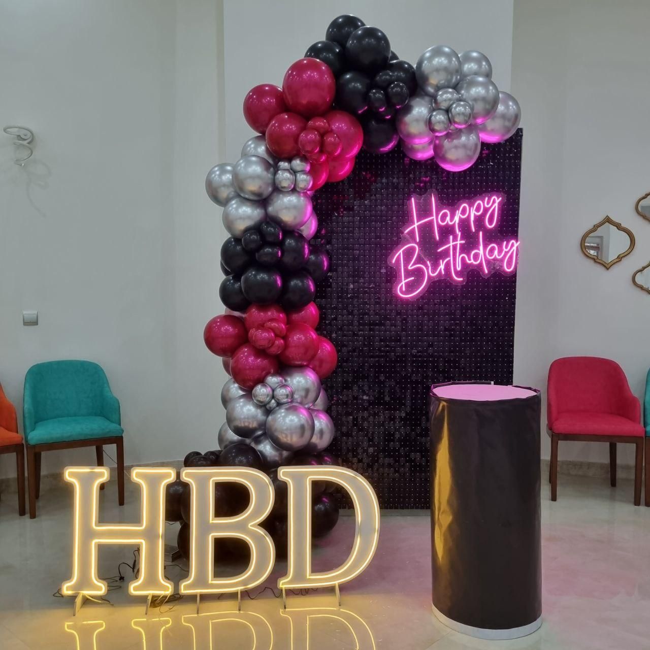 بادکنک آرایی/استند تولد،بکگراند|خدمات پذیرایی، مراسم|پرند, فاز ۰|دیوار