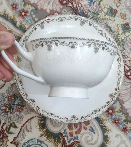 چایخوری چینی استخوانی ۱۲ پارچه طرح خاص. با تخفیف|ظروف سرو و پذیرایی|تهران, تهرانسر شرقی|دیوار