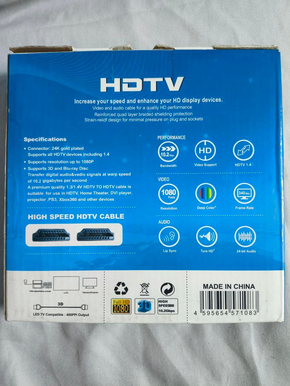 HDMI ورژن 2.0 ده متری 4K تا 340 FPS|قطعات و لوازم جانبی رایانه|شیراز, پودنک|دیوار
