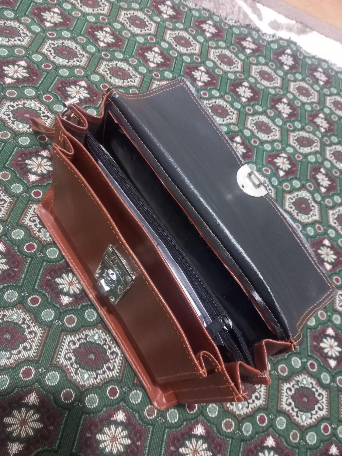 کیف مدارک دستی رمزی چرم|کیف، کفش، کمربند|بانه, |دیوار