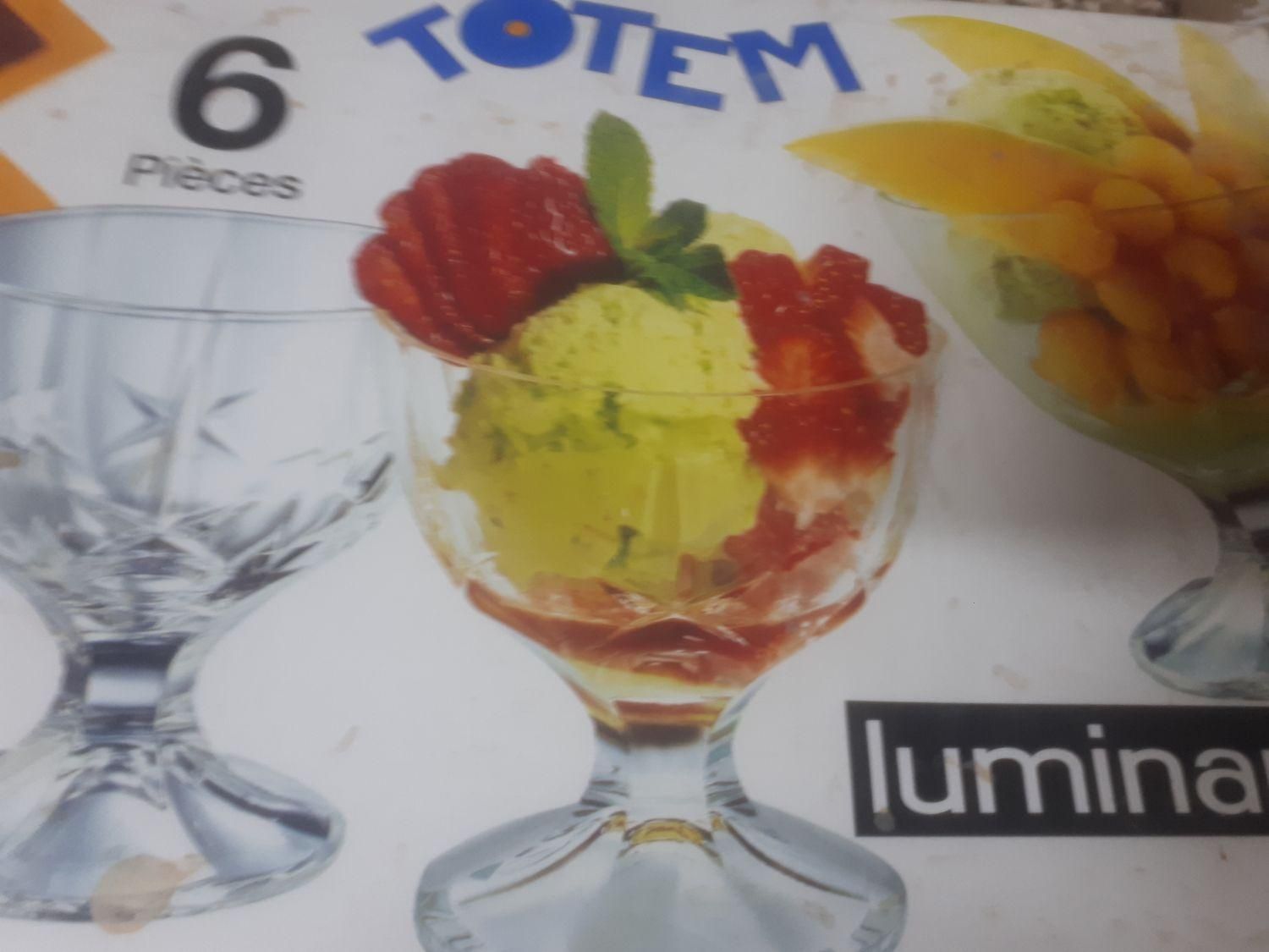 بستنی خوری فرانسه ۶ تیکه نو|ظروف سرو و پذیرایی|قم, کیوانفر|دیوار