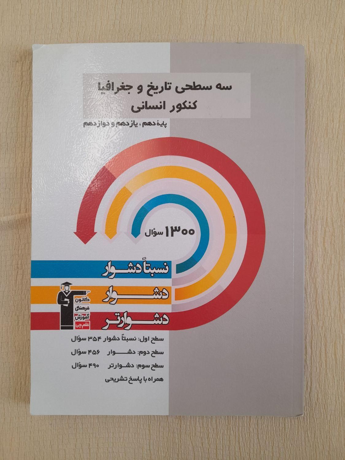 فروش سه عدد کتاب تست سه‌سطحی قلم‌چی انسانی|کتاب و مجله آموزشی|بردسیر, |دیوار