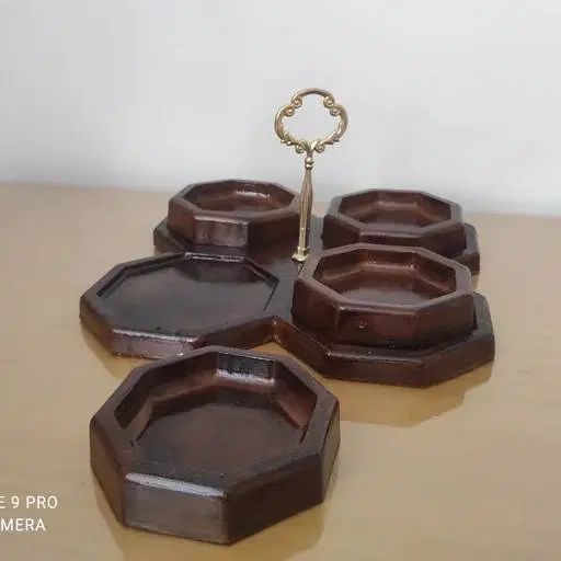 اردو خوری طرح چوب چهار خانه مدل شش ضلعی|ظروف سرو و پذیرایی|تهران, اتحاد|دیوار