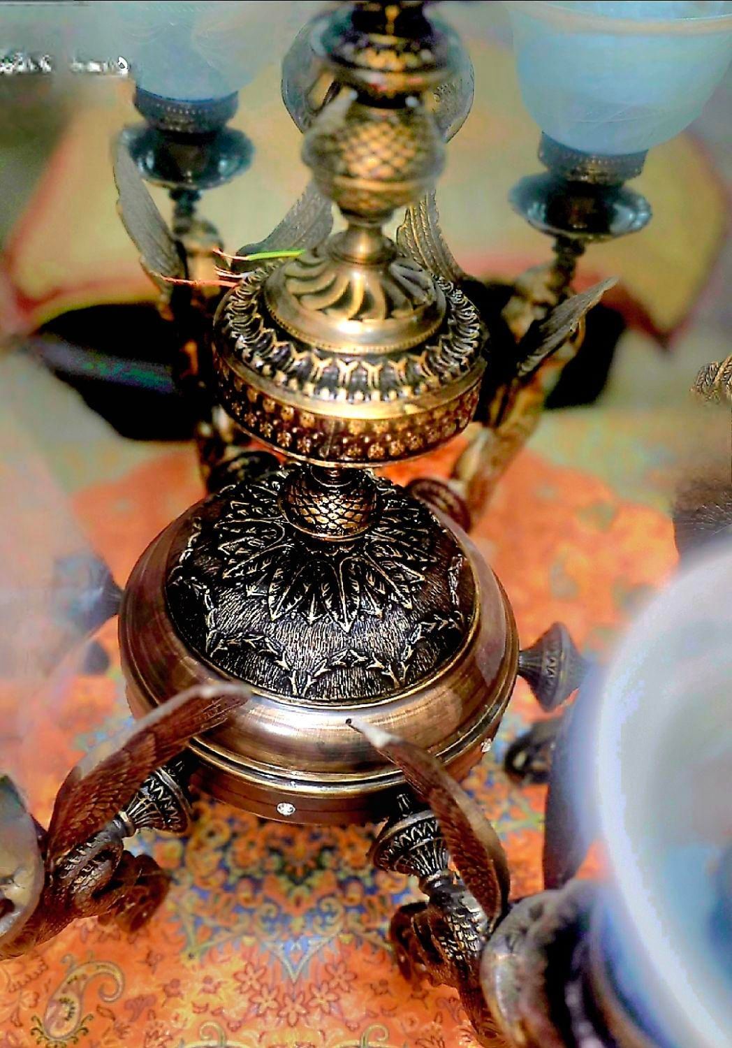 لوستر برنجی6 شاخه فرشتگان بهشت 20کیلویی|لوستر و چراغ آویز|تهران, مهران (سیدخندان)|دیوار
