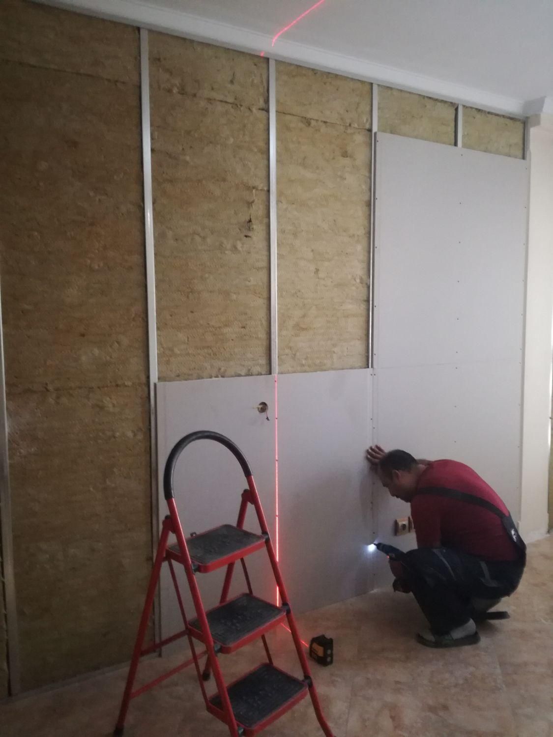 نصب عایق صوتی صداگیر دیوار اتاق  دیوارکاذب صدا گیر|خدمات پیشه و مهارت|تهران, صادقیه|دیوار