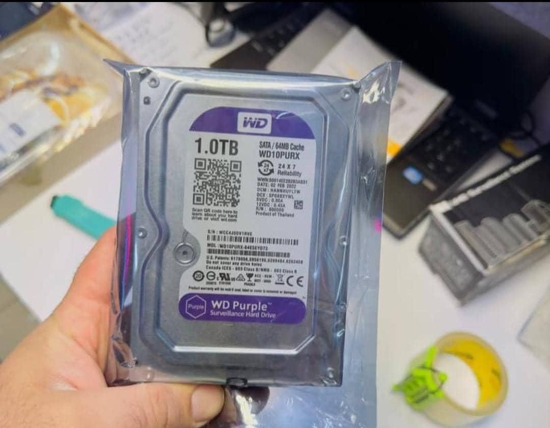 هارد بنفش دوربین مدار بسته و کامپیوتر|قطعات و لوازم جانبی رایانه|اصفهان, آبشار|دیوار