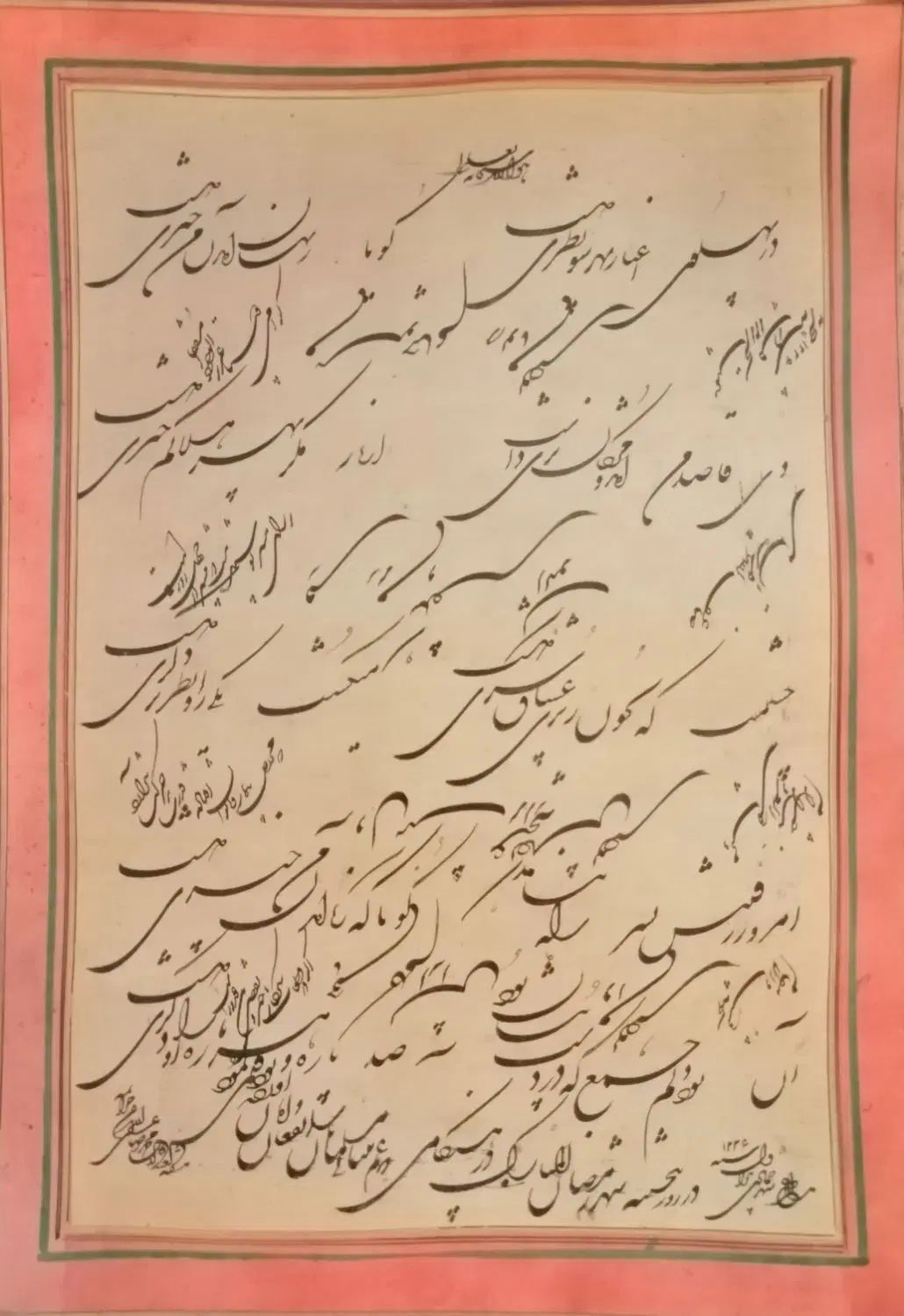 قطعه خط شکسته نستعلیق ممتاز آنتیک قاجاری|کلکسیون اشیاء عتیقه|تهران, میرداماد|دیوار