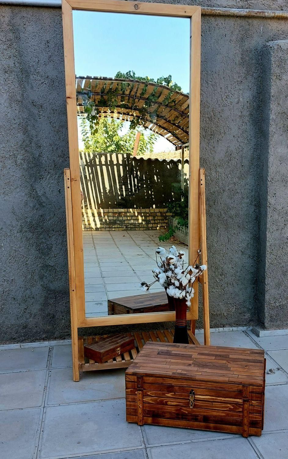 آینه قدی چوبی|صنایع دستی و سایر لوازم تزئینی|خوشاب, |دیوار