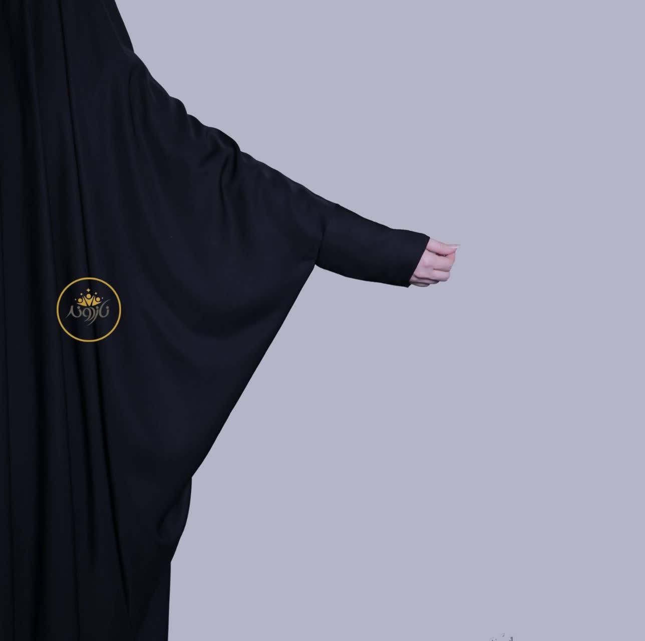 چادر مشکی عربی جده دانشجویی سنتی مناسب اربعین کد A|لباس|ملایر, |دیوار