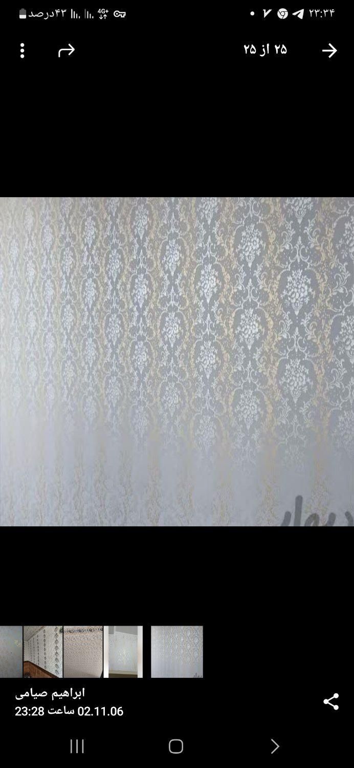 نقاشی ساختمان و طرح کاغذدیواری|خدمات پیشه و مهارت|اسلام‌شهر, باغ فیض|دیوار