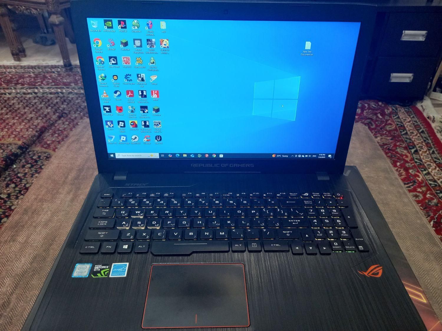 لبتاپ ایسوس راگ گیمینگ GL553V|رایانه همراه|تهران, جنت‌آباد جنوبی|دیوار