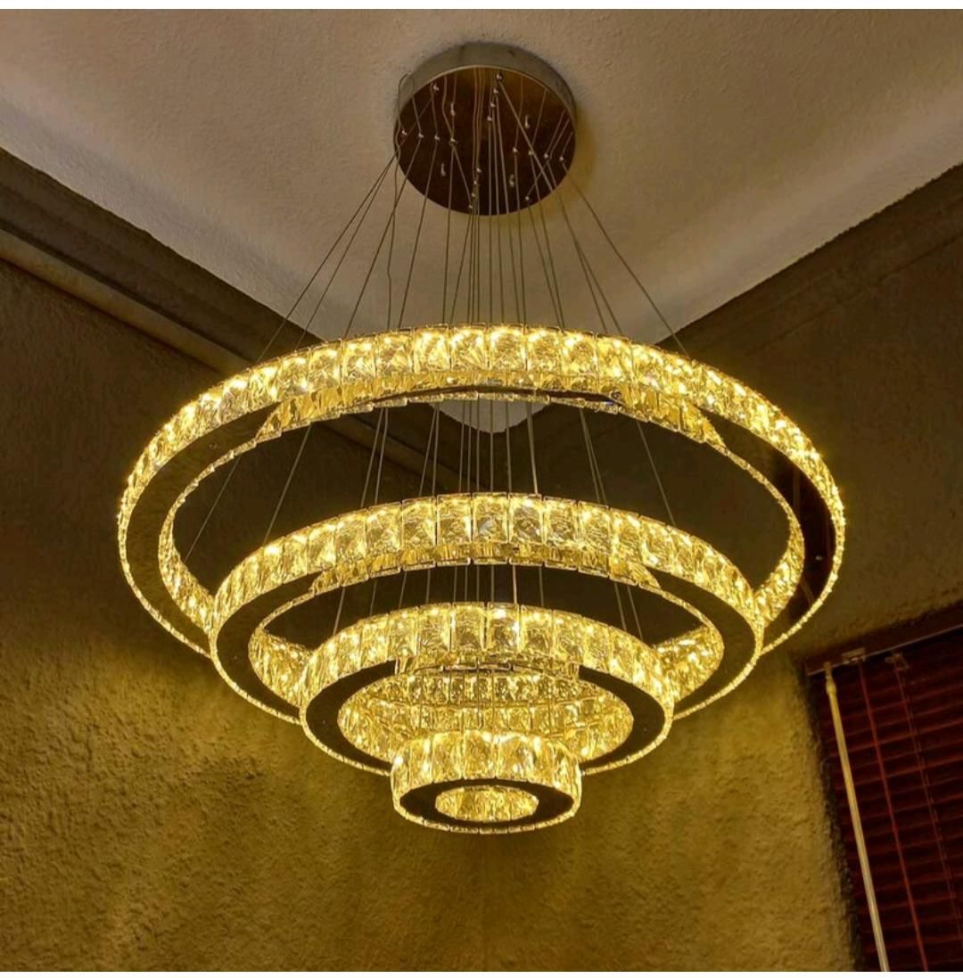 لوستر الماس .کهکشانی دایره ۴حلقه.AC light|لوستر و چراغ آویز|تهران, سنگلج (شاپور)|دیوار