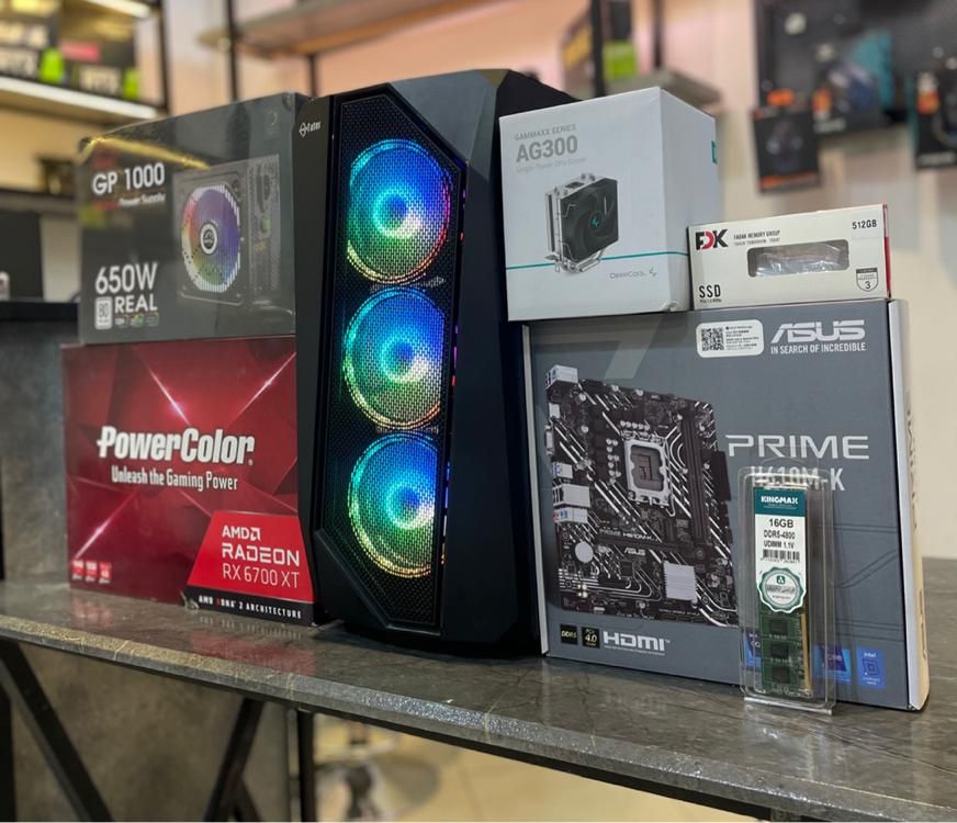 کیس حرفه ای گیمینگ و استریم نسل12با RX6700XT 12GB|رایانه رومیزی|مشهد, راهنمایی|دیوار