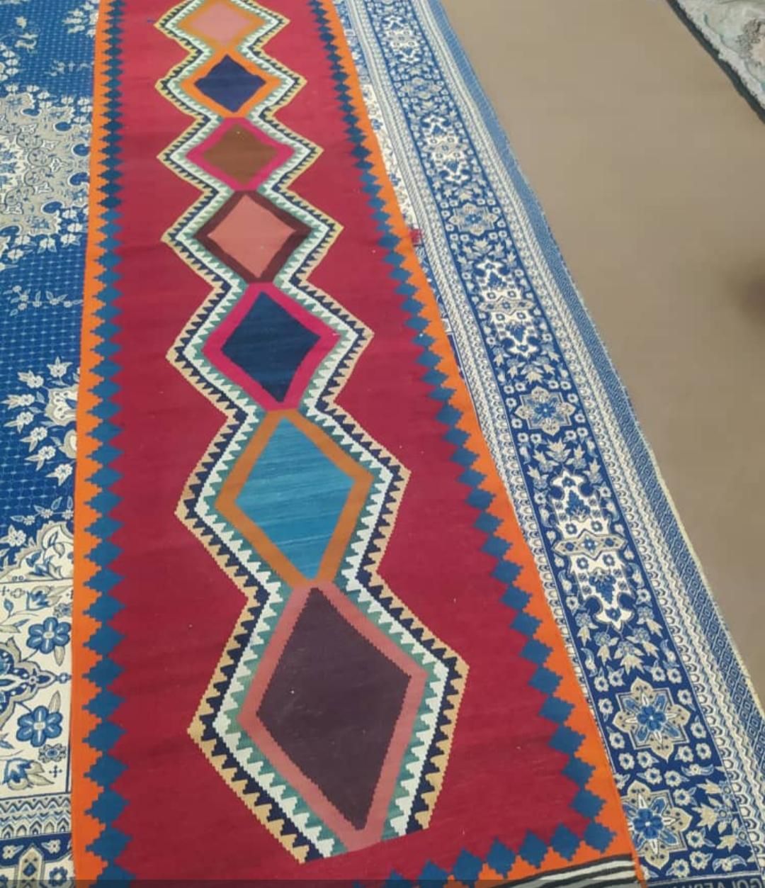 گلیم دست باف قالیچه دست باف و چنته قشقایی|گلیم، جاجیم، گبه|کازرون, |دیوار